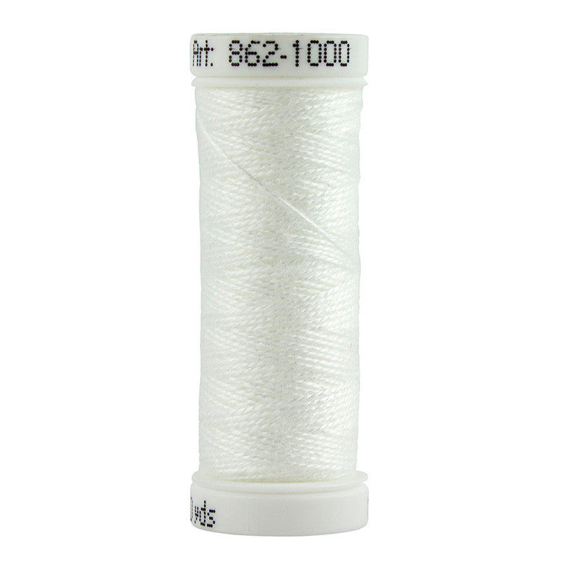 Sulky Filaine Petites 12 Wt. Acrylic Thread - Pure White - 50 yd. Snap Spool