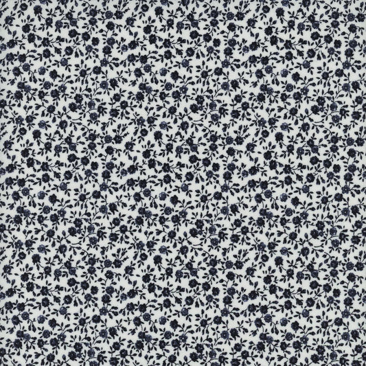 Summertime Navy on Cream Bloom