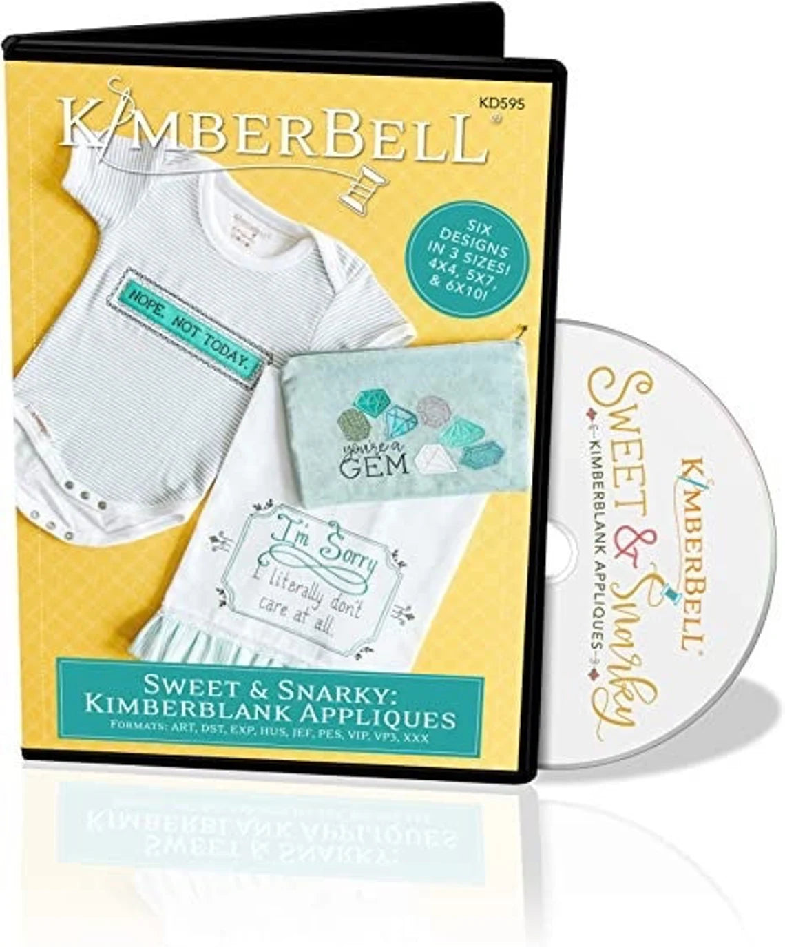 Sweet & Snarky: Kimberblank Appliques - CD Embroidery File