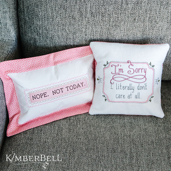 Sweet & Snarky: Kimberblank Appliques - CD Embroidery File