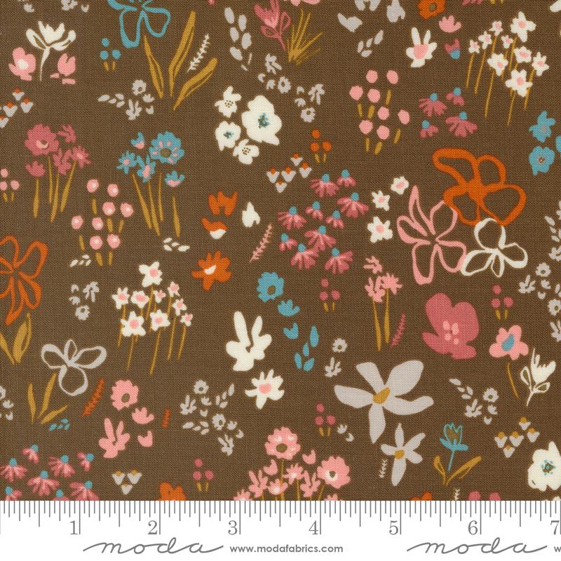 Things Above - Scattered Florals in Cocoa