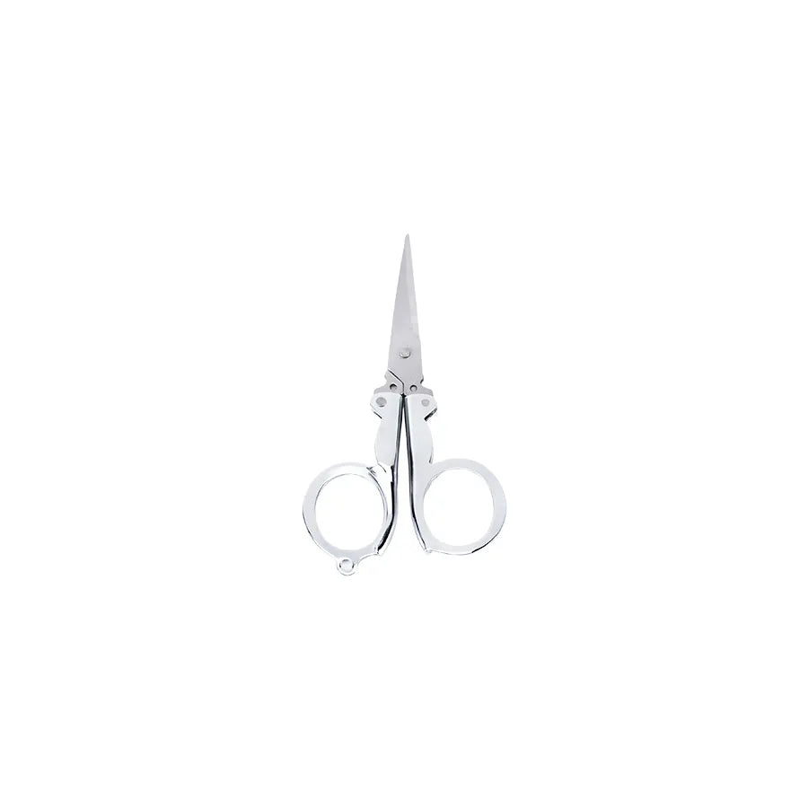 Threads of Grace Folding Scissors Keychain w/ Leather Pouch