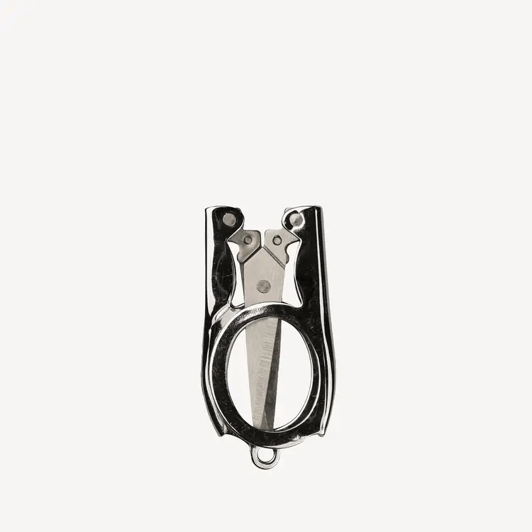 Threads of Grace Folding Scissors Keychain w/ Leather Pouch
