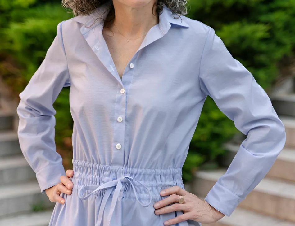 Tomigaya Shirt Dress Pattern by Liesel and Co