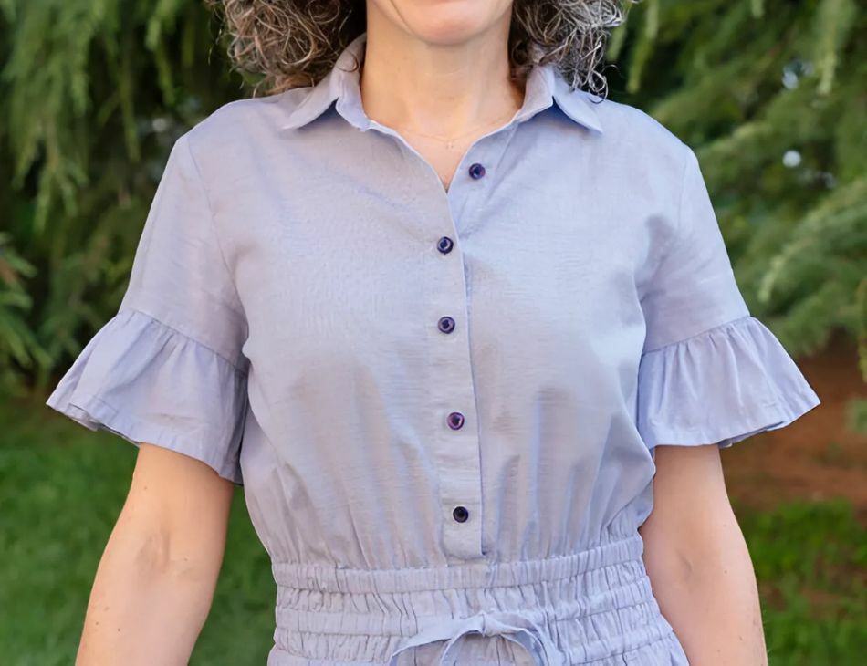 Tomigaya Shirt Dress Pattern by Liesel and Co