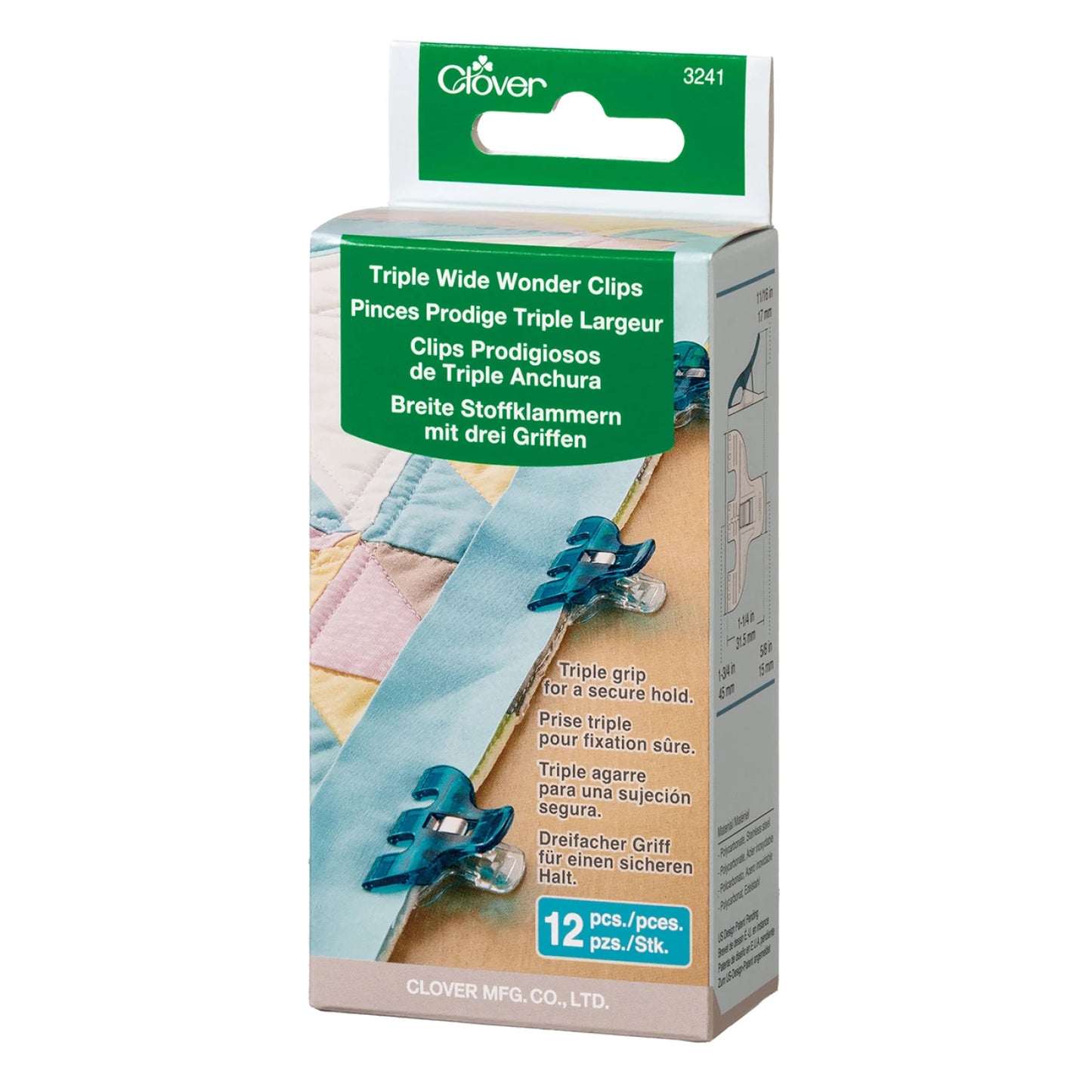 Triple Wide Wonder Clips (12 pcs)