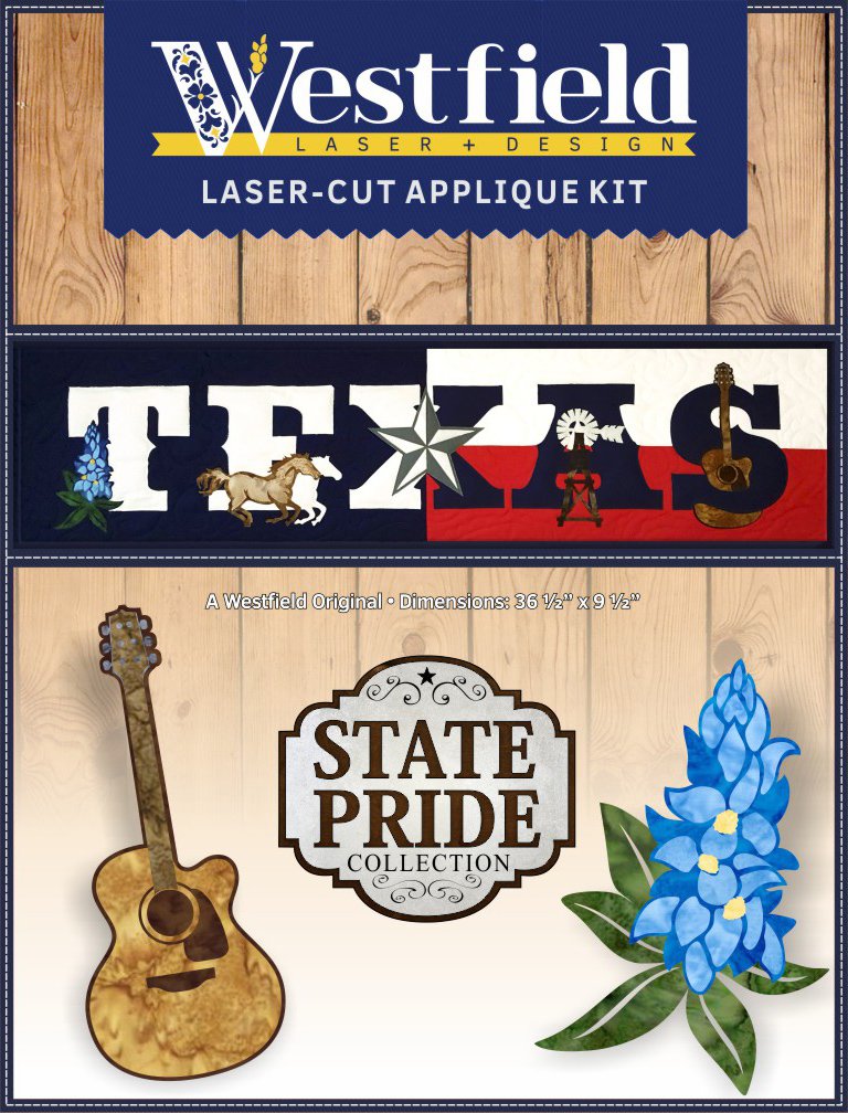 Texas Laser Cut Applique Kit