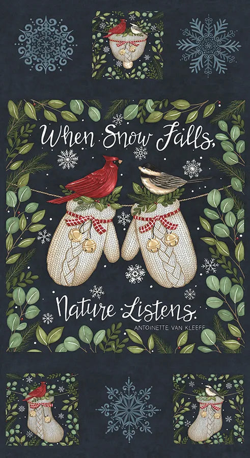 When Snow Falls Panel - Night Sky