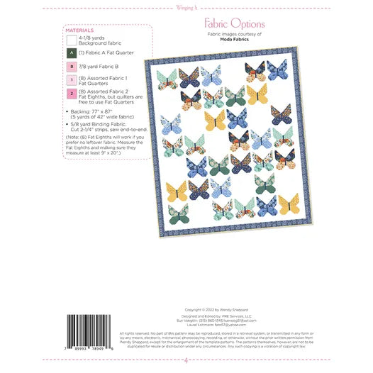 Winging It- Quilt Pattern
