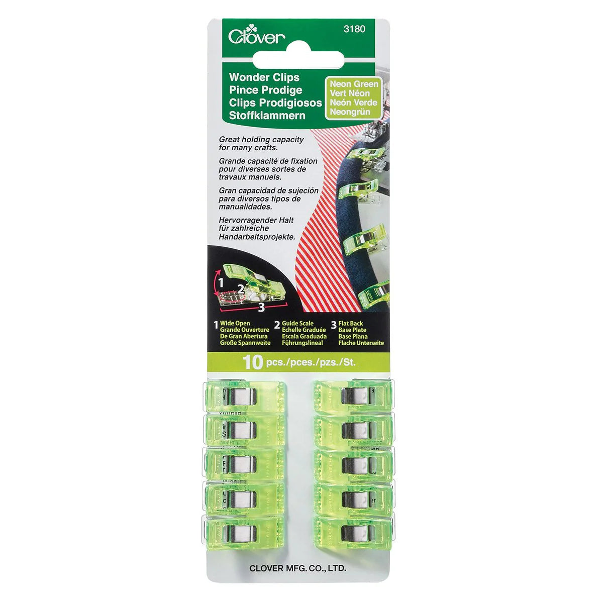 Clover Wonder Clips 10 ct