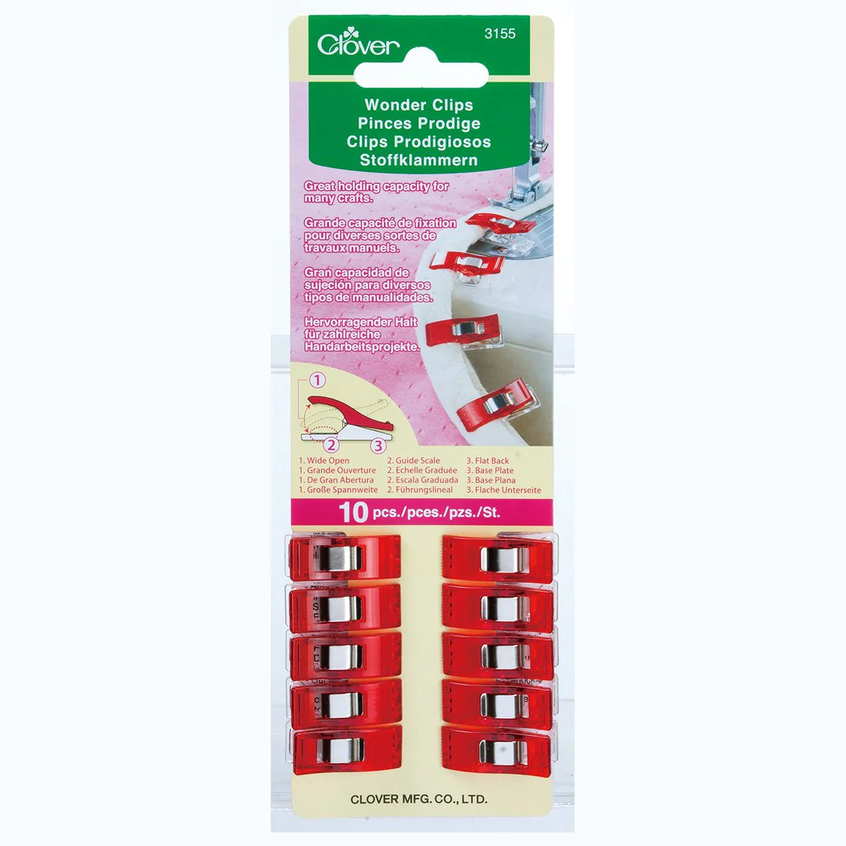 Clover Wonder Clips 10 ct