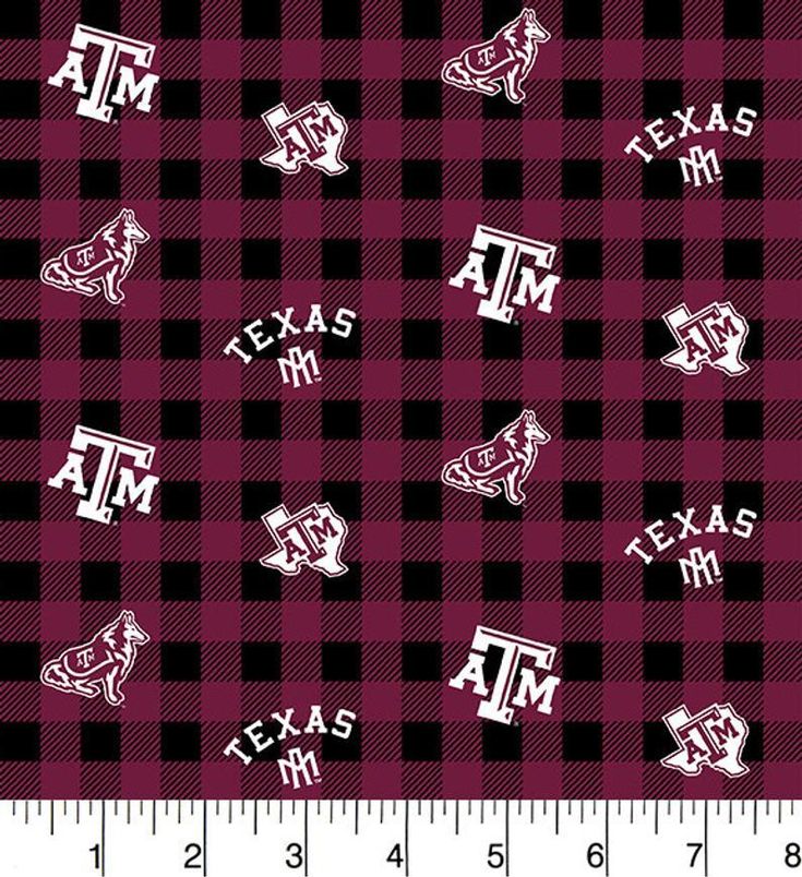 Texas A&M Block Collegiate Fabric 16841348