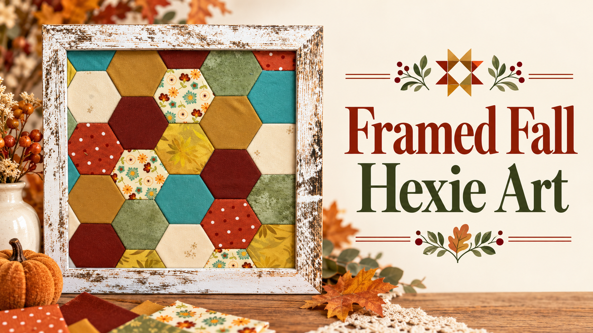 Framed Fall Hexie Art