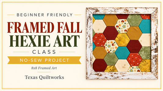 Framed Fall Hexie Art